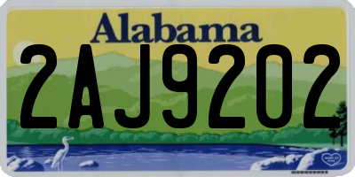 AL license plate 2AJ9202