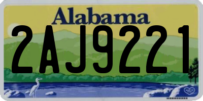 AL license plate 2AJ9221