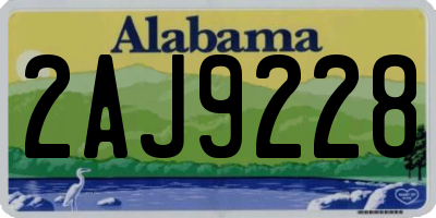 AL license plate 2AJ9228