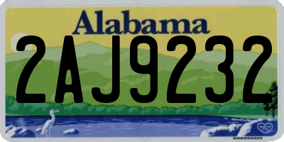 AL license plate 2AJ9232