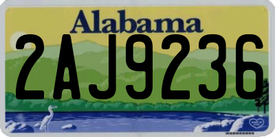 AL license plate 2AJ9236