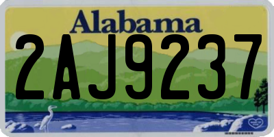 AL license plate 2AJ9237
