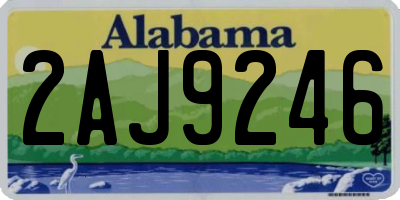 AL license plate 2AJ9246