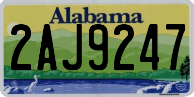 AL license plate 2AJ9247