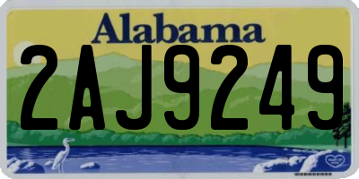 AL license plate 2AJ9249