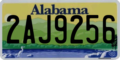 AL license plate 2AJ9256
