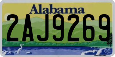 AL license plate 2AJ9269