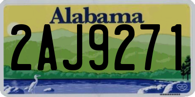 AL license plate 2AJ9271