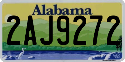 AL license plate 2AJ9272