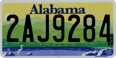 AL license plate 2AJ9284