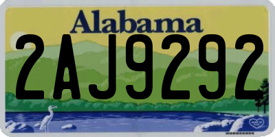 AL license plate 2AJ9292