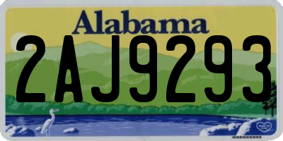 AL license plate 2AJ9293
