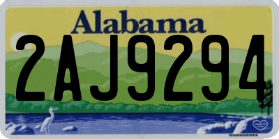 AL license plate 2AJ9294