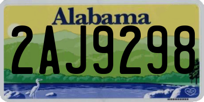 AL license plate 2AJ9298