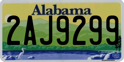 AL license plate 2AJ9299