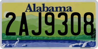 AL license plate 2AJ9308