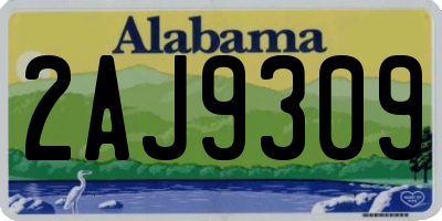 AL license plate 2AJ9309