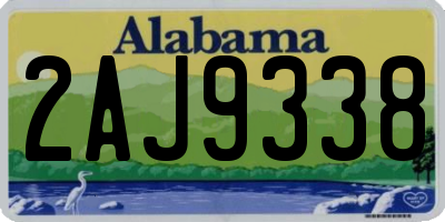 AL license plate 2AJ9338