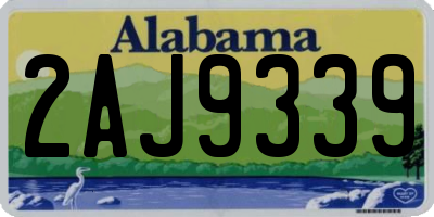 AL license plate 2AJ9339