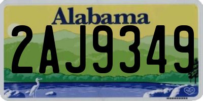 AL license plate 2AJ9349