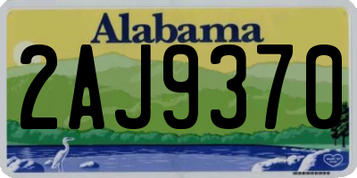 AL license plate 2AJ9370