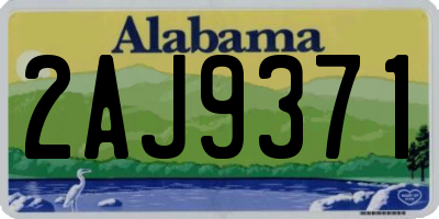 AL license plate 2AJ9371
