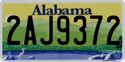 AL license plate 2AJ9372