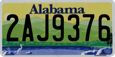 AL license plate 2AJ9376