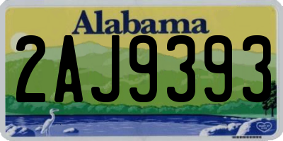 AL license plate 2AJ9393