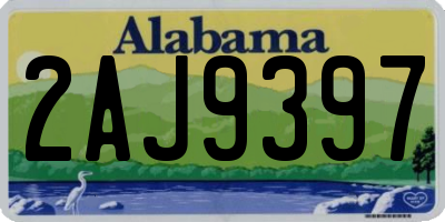 AL license plate 2AJ9397
