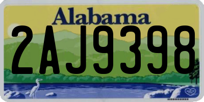 AL license plate 2AJ9398