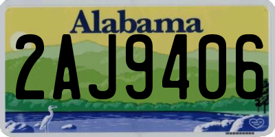 AL license plate 2AJ9406