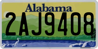 AL license plate 2AJ9408