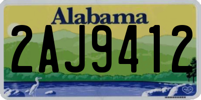AL license plate 2AJ9412
