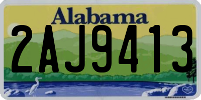 AL license plate 2AJ9413