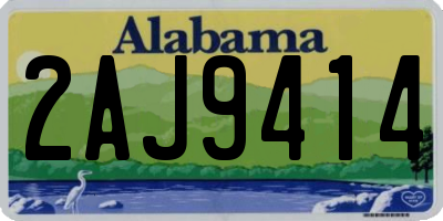 AL license plate 2AJ9414