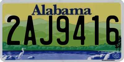 AL license plate 2AJ9416