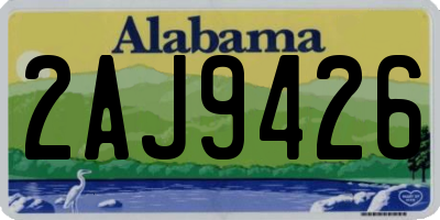 AL license plate 2AJ9426