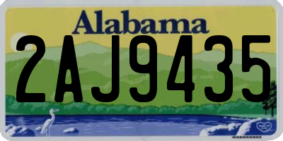 AL license plate 2AJ9435