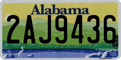 AL license plate 2AJ9436