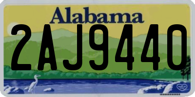 AL license plate 2AJ9440