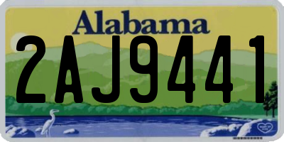 AL license plate 2AJ9441