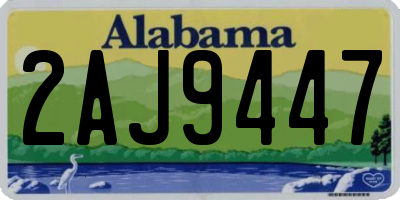 AL license plate 2AJ9447