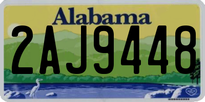 AL license plate 2AJ9448
