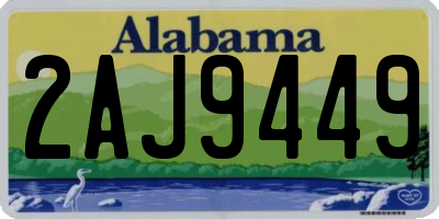 AL license plate 2AJ9449