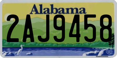 AL license plate 2AJ9458