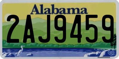 AL license plate 2AJ9459