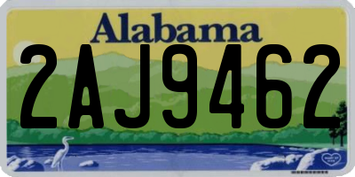 AL license plate 2AJ9462