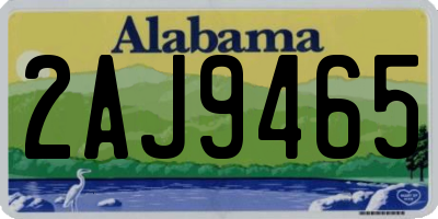 AL license plate 2AJ9465