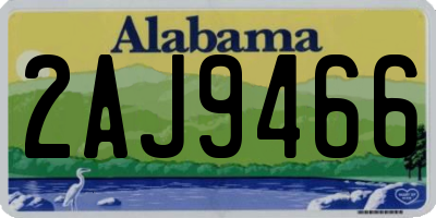 AL license plate 2AJ9466